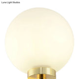 Modern Nordic Style 6/8-Light Black Chandelier With Globe Glass Shade