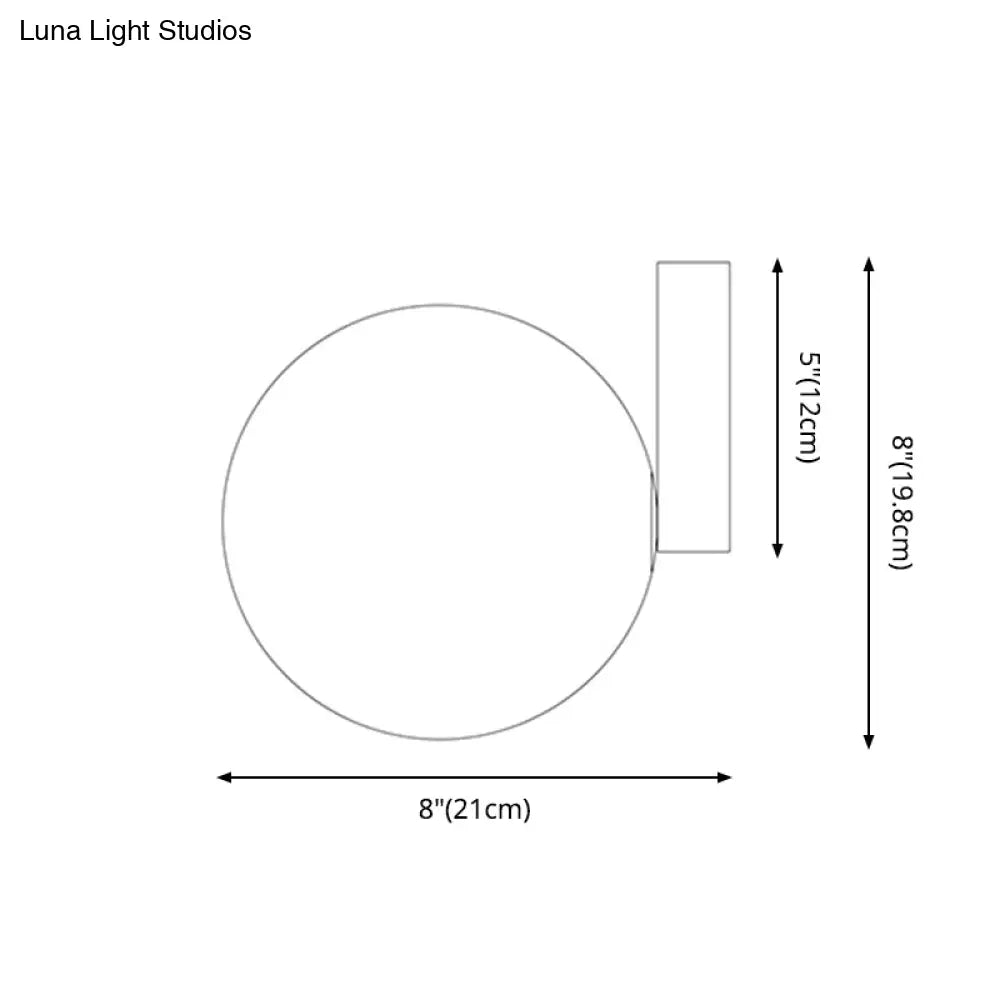 Modern Opal Glass Flush Mount With 1-Light Spherical Shade For Hallway Lighting