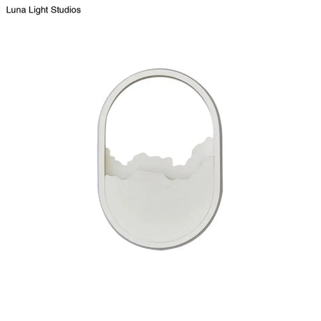 Modern Oval Wall Sconce With Led Lighting For Your Bedroom