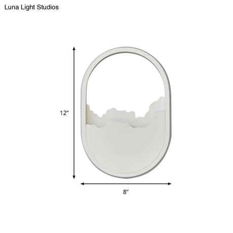 Modern Oval Wall Sconce With Led Lighting For Your Bedroom