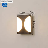 Modern Porch Light Waterproof Ip65 Radar Sensor Wall Lamps For Courtyard Patio Garden Front Door