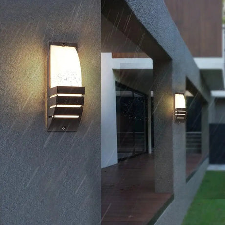 Modern Porch Light Waterproof Ip65 Radar Sensor Wall Lamps For Courtyard Patio Garden Front Door