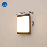 Modern Porch Light Waterproof Ip65 Radar Sensor Wall Lamps For Courtyard Patio Garden Front Door