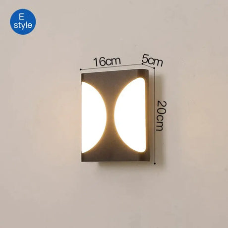 Modern Porch Light Waterproof Ip65 Radar Sensor Wall Lamps For Courtyard Patio Garden Front Door