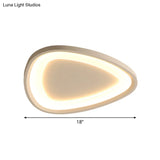 Modern Raindrop Led Ceiling Light In Warm/White For Kitchen - 18’/23.5’ W