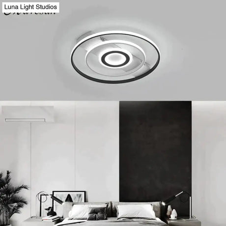 Modern Rectangle/Square/Circle Acrylic Led Ceiling Light White Color Black Remote Control For