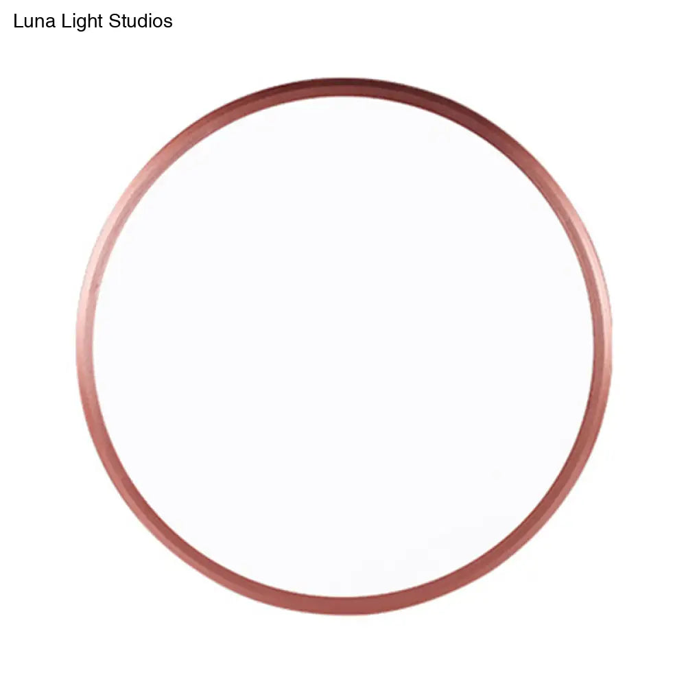 Modern Round Flush Mount Ceiling Light - Super-Thin Design 1 Acrylic Contemporary Fixture