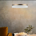 Modern Round Led Chandelier Pendant - Acrylic 1/2/3-Light Ceiling Light Fixture In Black/White/Gold