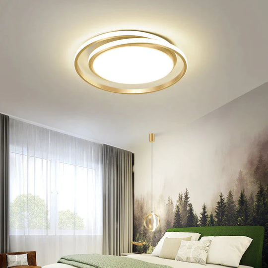 Moderne einfache Schlafzimmer kreative kreisförmige LED-Deckenleuchte