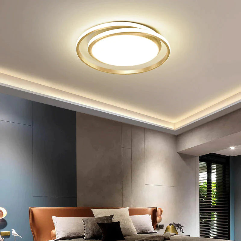 Moderne einfache Schlafzimmer kreative kreisförmige LED-Deckenleuchte