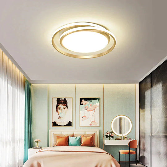 Moderne einfache Schlafzimmer kreative kreisförmige LED-Deckenleuchte