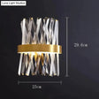 Modern Simple Corridor Crystal Copper Wall Lamp 24w / WithLED light source Copper Wall Lamps