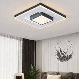 Modern Simple Living Room Dining Lamps Fashion Atmosphere Bedroom Ceiling Lamp Square / B Tri-Color