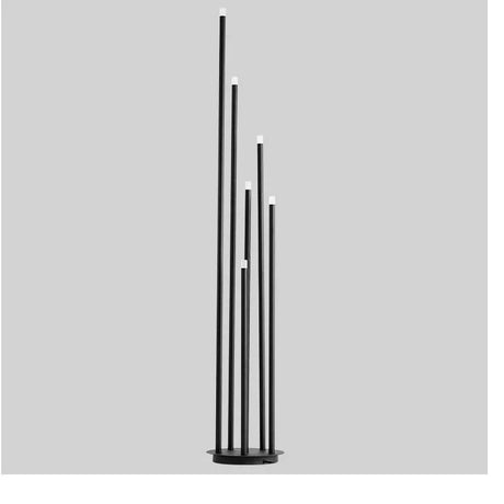 Modern Simple Personality Black Multi-Head Led Floor Lamp Branch Stand Living Room Reading Bedside