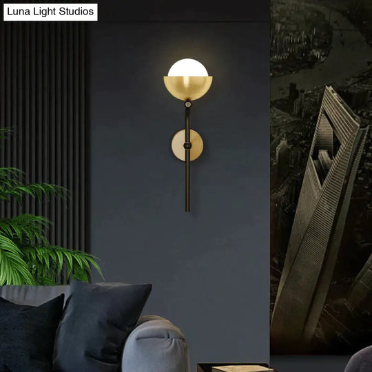 Modern Simple Room Corridor Living Copper Wall Lamp Lamps