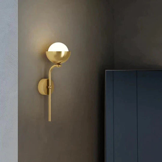 Moderne einfache Zimmer Korridor Wohnzimmer Kupfer Wandleuchte