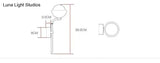 Modern Simple Room Corridor Living Room Copper Wall Lamp Copper Wall Lamps