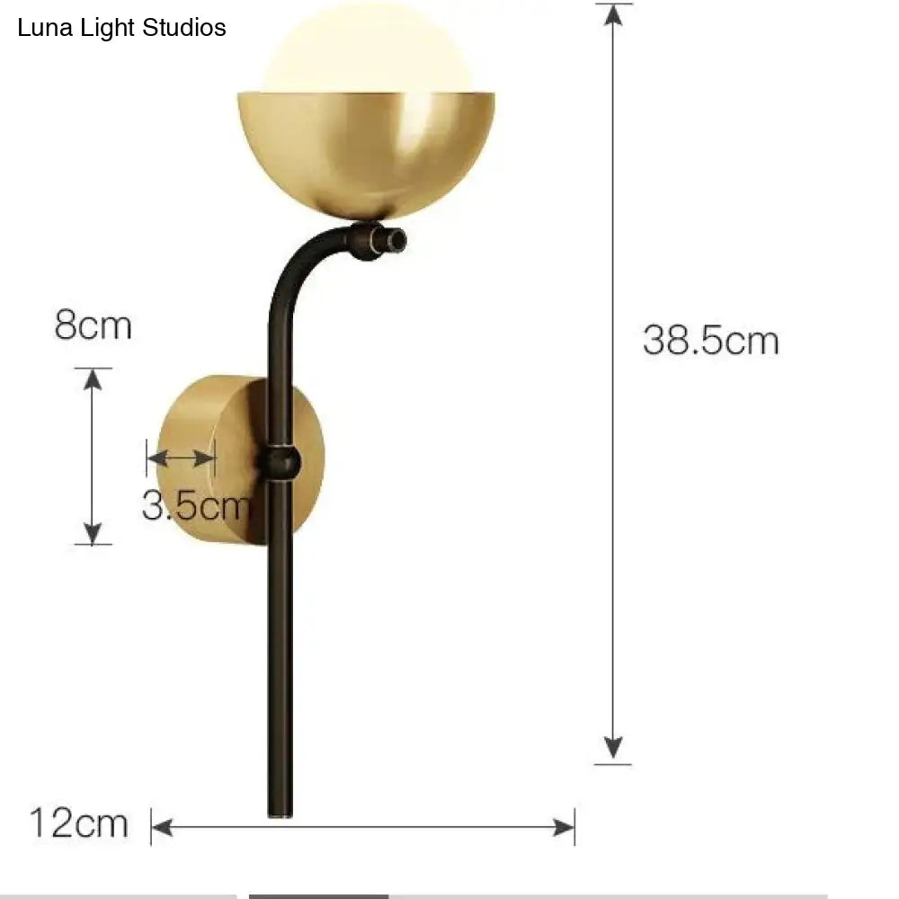 Modern Simple Room Corridor Living Copper Wall Lamp Lamps