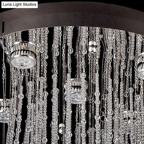 Modern Stainless - Steel Flush Mount Ceiling Light Fixture With 5 Bulbs