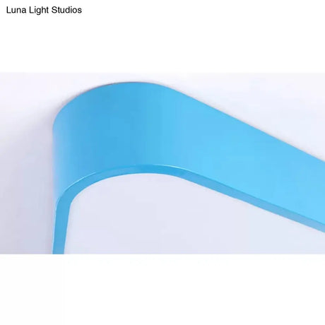 Modern Triangle Led Ceiling Light - Slim Flush Mount Design