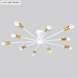 Modern Unique Novelty Painted Ceiling Lamps E27 Led 2 Styles Lights For Living Room Bedroom