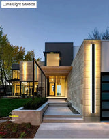 Modern Waterproof Outdoor Long Strip Led Wall Lamp Ip65 Aluminum Wall Light Garden Porch Sconce