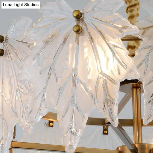 Modern White Glass Pendant Light With 5 Led Heads For Dining Room