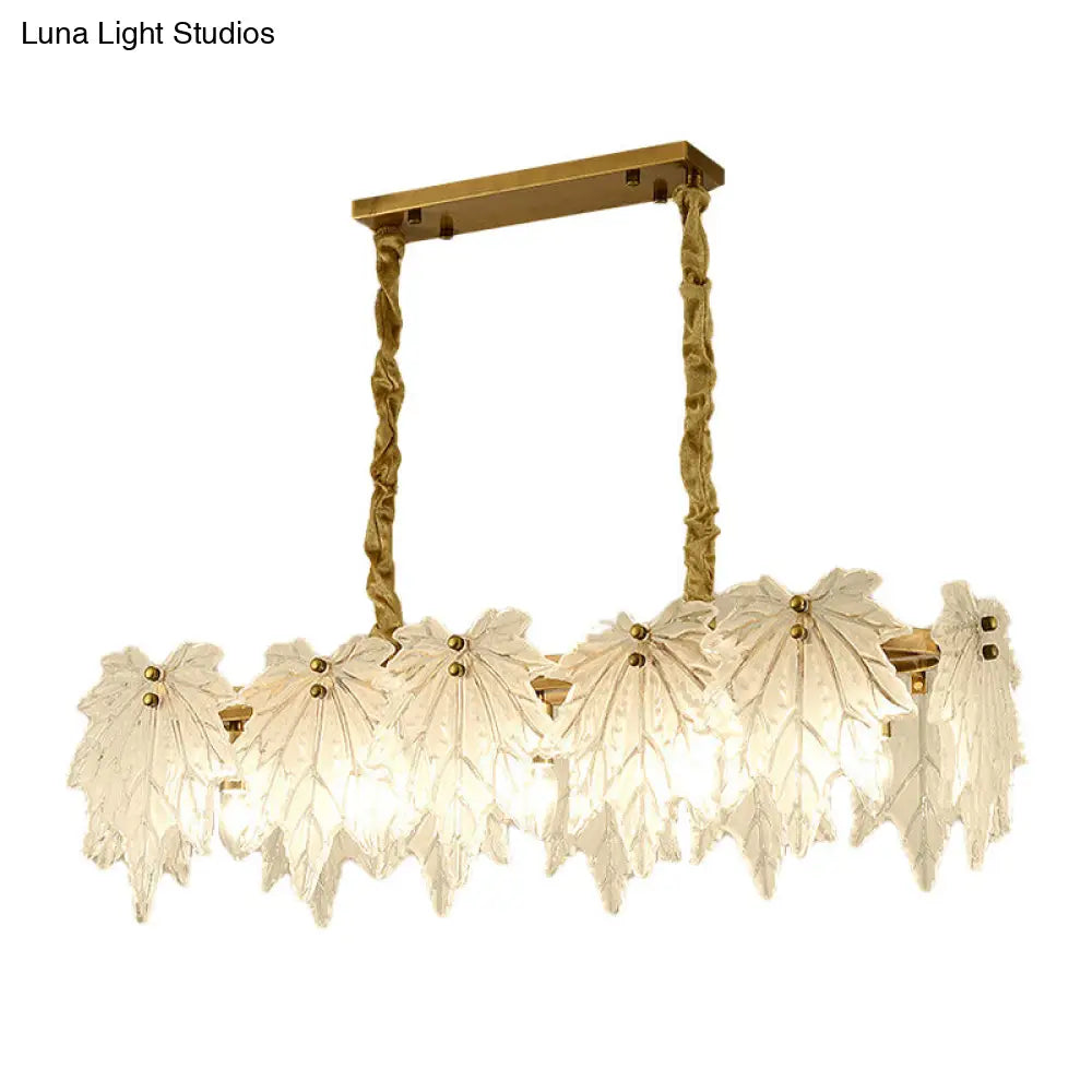 Modern White Glass Pendant Light With 5 Led Heads For Dining Room