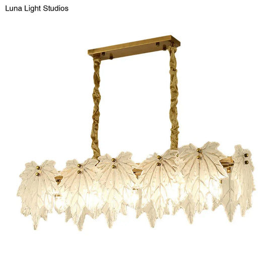 Modern White Glass Pendant Light With 5 Led Heads For Dining Room
