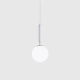 Modern White Hanging Glass Pendant Lamp For Bedroom White / 6’ Lighting