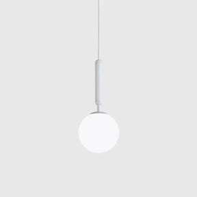 Modern White Hanging Glass Pendant Lamp For Bedroom White / 6’ Lighting