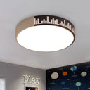 Modern White - Khaki Led Acrylic Ceiling Mounted Light For Bedroom Khaki