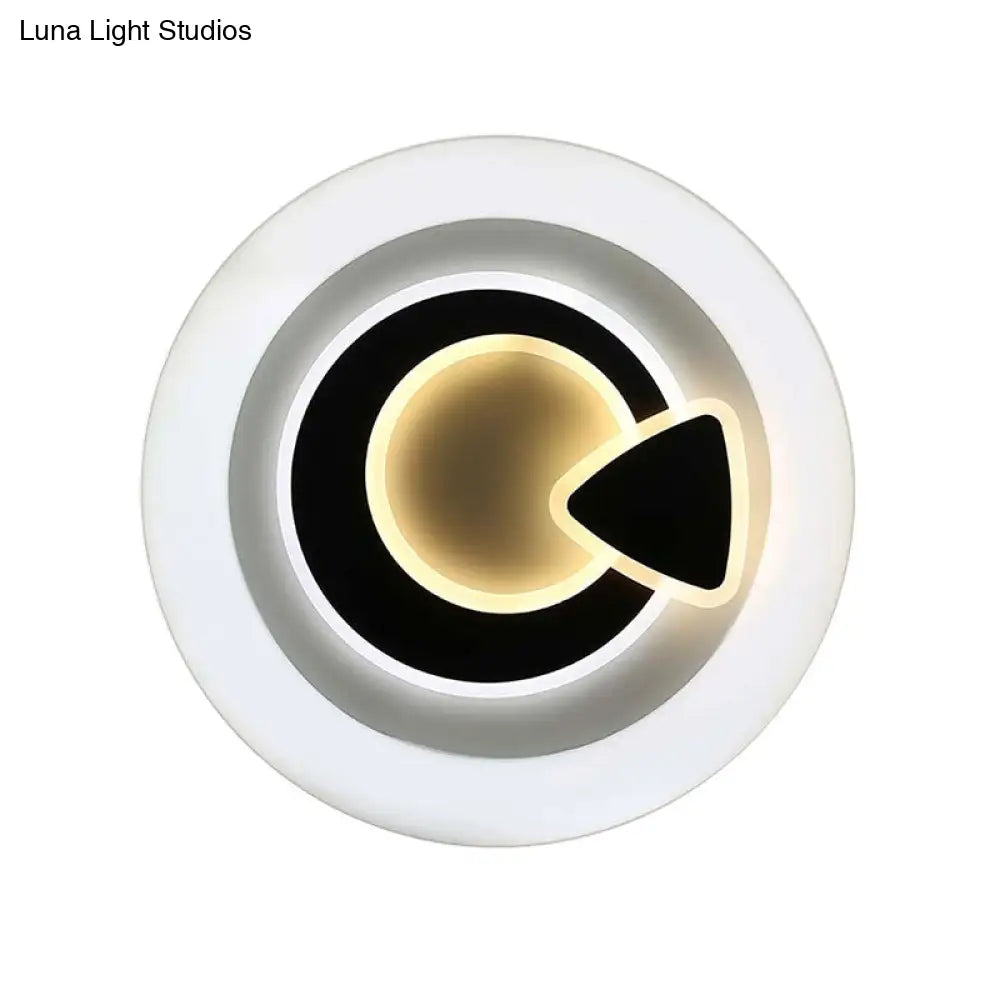 Modern White Led Ceiling Light Stylish Acrylic Lamp For Kitchen Hallway