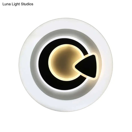 Modern White Led Ceiling Light – Stylish Acrylic Lamp For Kitchen Hallway