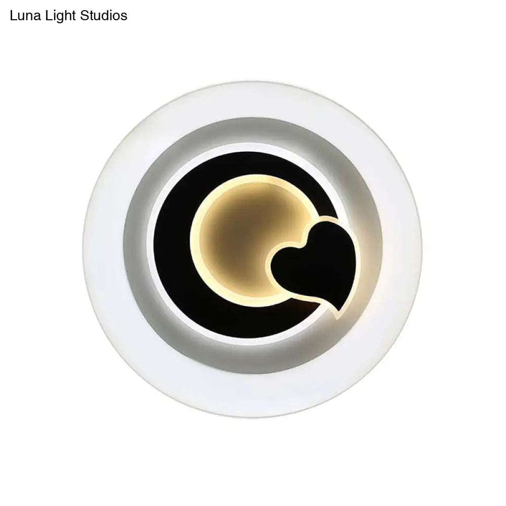 Modern White Led Ceiling Light Stylish Acrylic Lamp For Kitchen Hallway