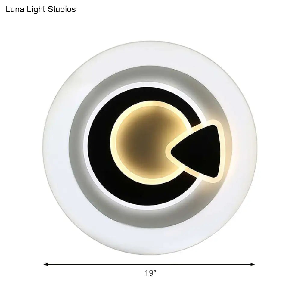 Modern White Led Ceiling Light – Stylish Acrylic Lamp For Kitchen Hallway