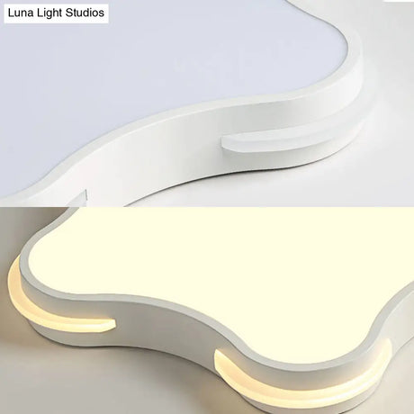 Modern White Star Led Ceiling Lamp For Boys’ Bedroom