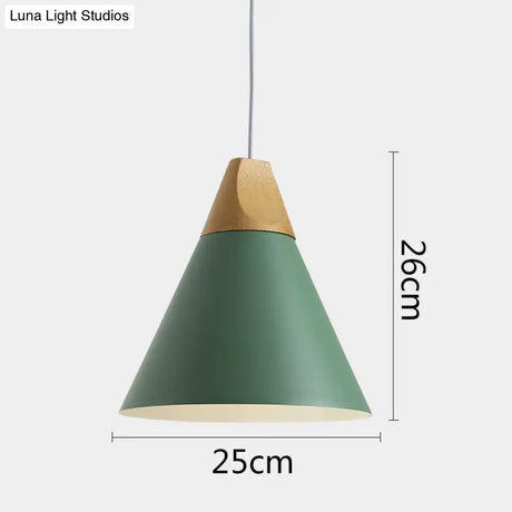 Modern Wood Pendant Lights Led Hanglamp Colorful Lamps For Restaurant/Bar Lighting Luminaire Home