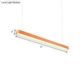 Modern Wooden Pendant Light With Led Available In 3 Sizes And Colors