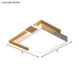 Modernist Black/Gold Led Flush Mount Lamp - 16’/19.5’/35.5’ Wide Iron Ceiling Fixture For