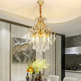 Modernist Crystal Chandelier Pendant Light With 3/6 Heads In Black/Gold - Perfect For Bedroom 6 /