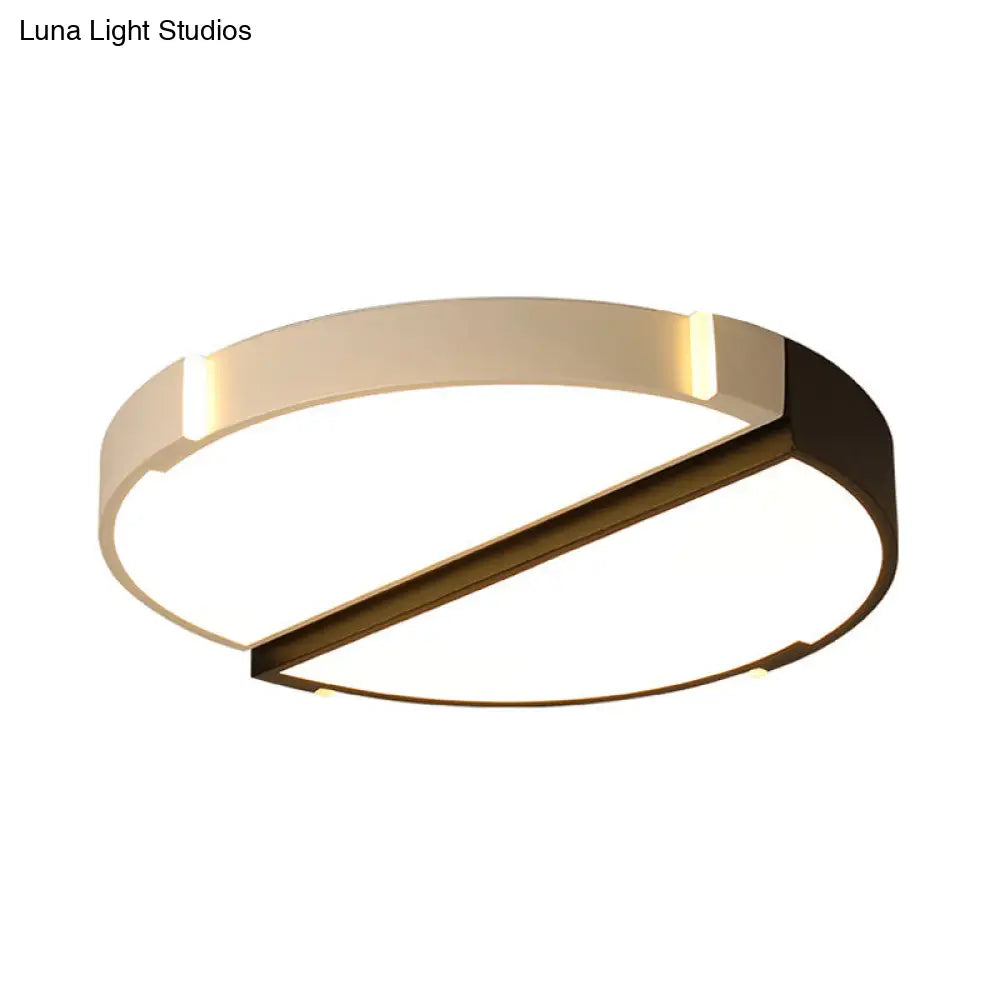 Monochromatic Acrylic Flush Mount Ceiling Light For Dining Room
