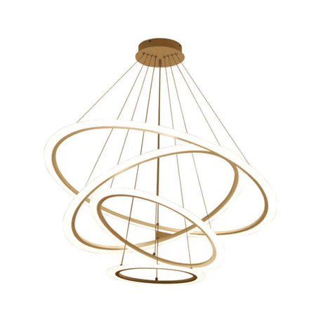 Multi Tier 2-3-4 Pendant Chandelier Acrylic White Led Ceiling Hang Light For Dining Room / 3 Tiers
