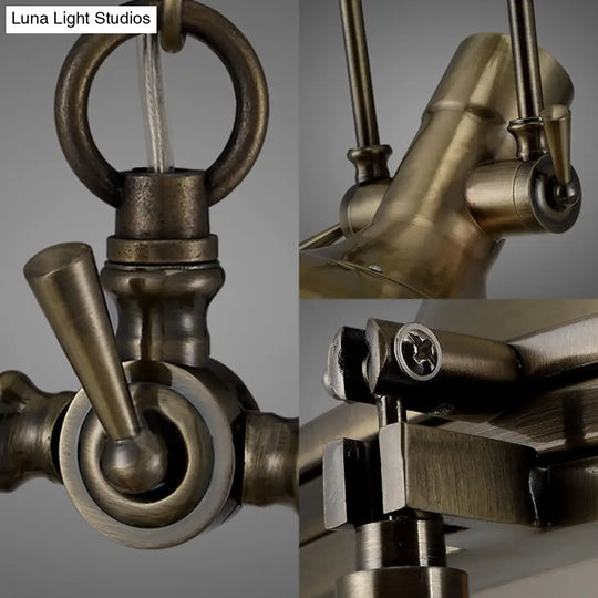 Nautical Brass Bell Pendant Light With Glass Diffuser - Stylish 1 Head Dining Room Ceiling