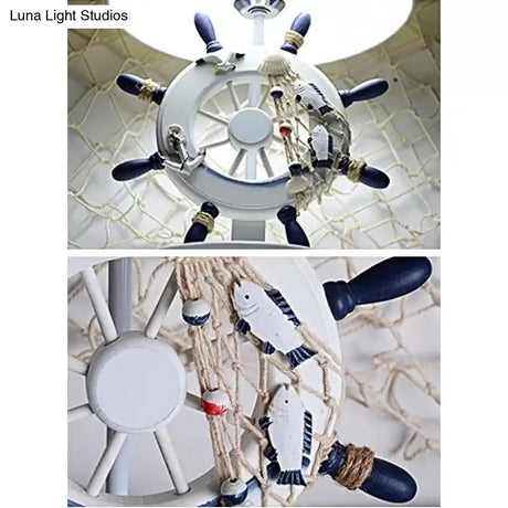 Nautical Style Rudder Desk Lamp - Adult Bedroom Reading Light