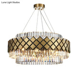 Neva 2 - Designer Alloy and Crystal LED Chandelier For Dinning Room Living room Chandelier