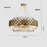 Neva 2 - Designer Alloy and Crystal LED Chandelier For Dinning Room Living room Dia60cm Chandelier