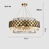 Neva 2 - Designer Alloy and Crystal LED Chandelier For Dinning Room Living room Dia80cm Chandelier