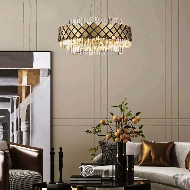 Neva – Designer-Kristall-LED-Kronleuchter für Esszimmer und Wohnzimmer