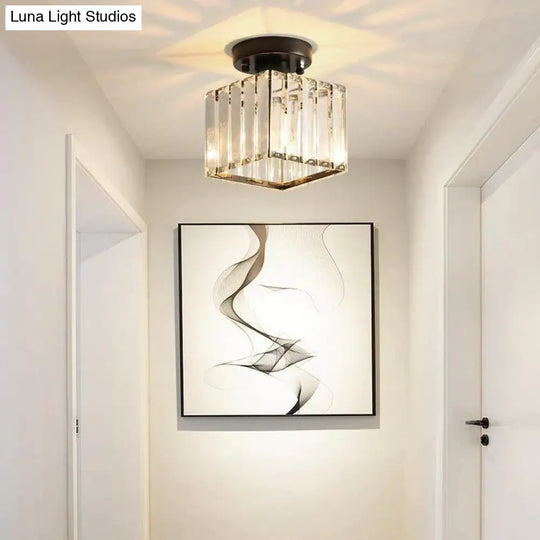 Nevaeh - Creative Simple Modern Square Crystal Corridor Porch Ceiling Lamp